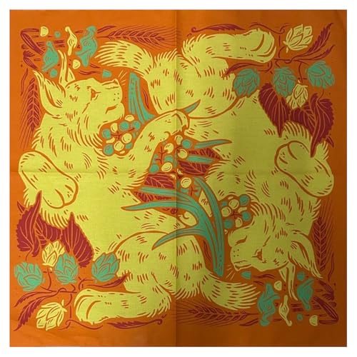 Uqezagpa Foulard carré tendance polyvalent pour sports de plein air, mouchoir coloré pour homme et femme, o, Taille unique