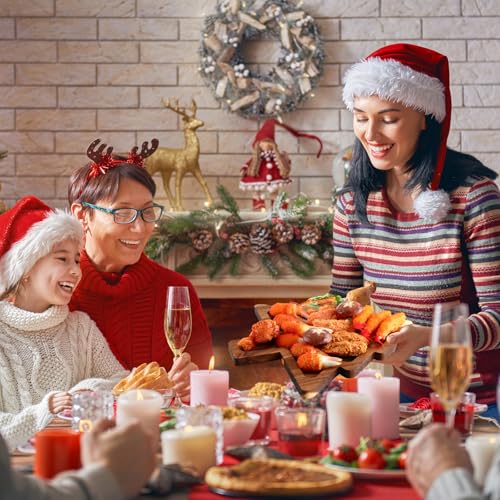 Ziliny 6 Pcs Christmas Appetizer Platter 12 Inch Christmas Cutting Board Acacia Serving Trays Wood Charcuterie Board Tray Snack Dessert Candy Dish Plate for Kitchen Gifts(Christmas Tree) miniatura 5