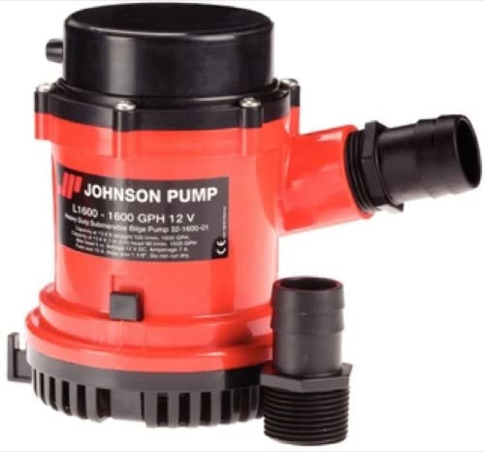 Johnson Pump 1600 GPH/24V No Switch HD Bilge Pump