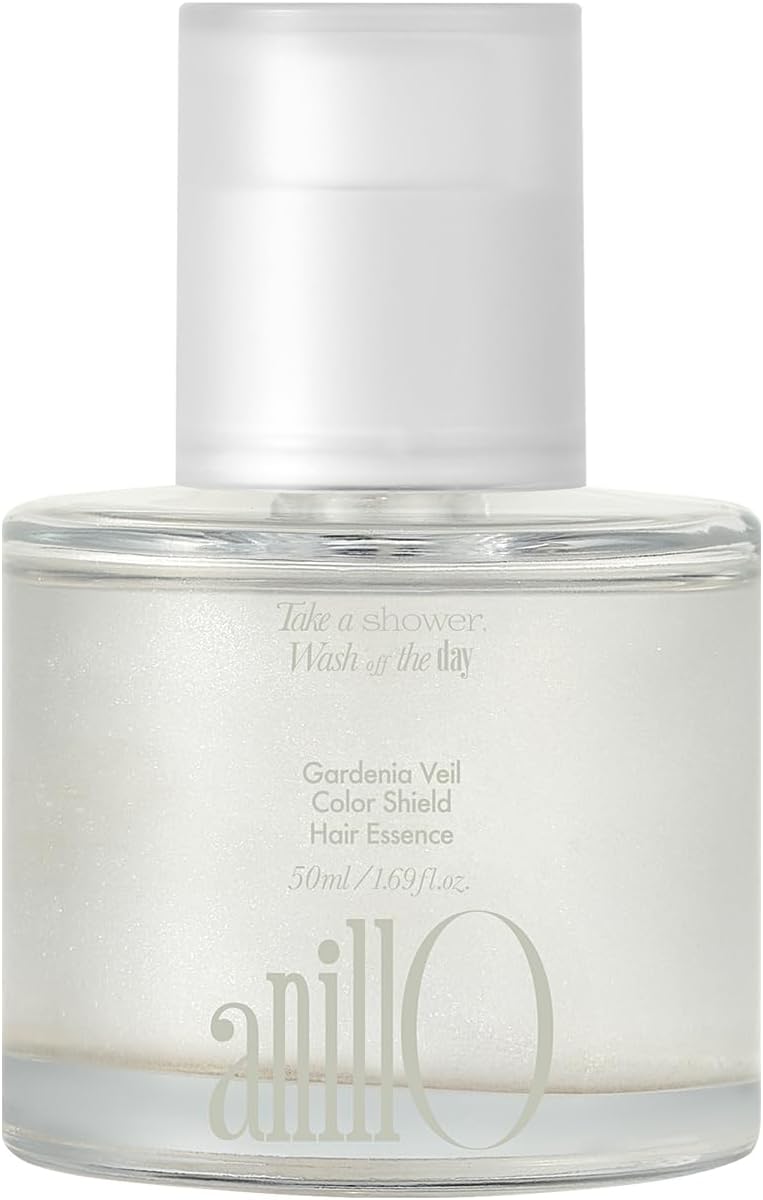 ANILLO Gardenia Veil Color Shield Hair Essence – Lightweight Leave-In Treatment for Color-Treated Hair – Shine Boost, Damage Repair, Color Fixing System, Floral Scent – (50ml / 1.69 fl. Oz)