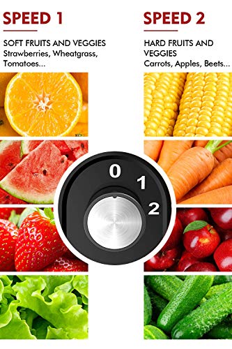 [ Unique Version] Azeus Centrifugal Juicer Machines, Juice Extractor With Germany-Made 163 Chopping Blades (Titanium Reinforced) & 2-Layer Centrifugal Bowl, High Juice Yield, Easy To Clean, Anti-Drip,100% Bpa-Free, Etl Listed, Catcher & Brush Included #TOP4