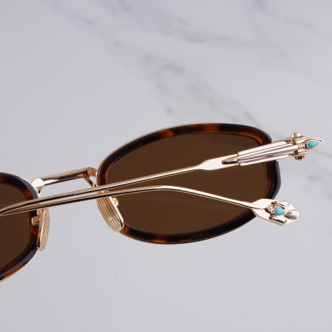Occhiali da sole di lusso da donna, vintage in lega