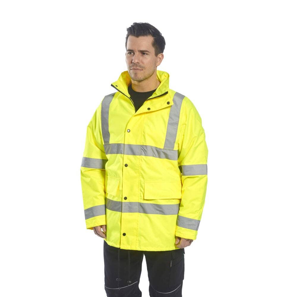 Portwest Parka 4 En 1 Traffic De Alta Visibilidad, Tamaño: XS, Color: Amarillo, S468YERXS