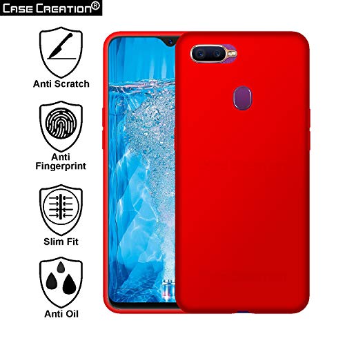 Image of Case Creation Luxurious OG Series for Realme 2 Pro Case Cover,Anti-Dirty Slim Case Frosted Matte Cute Candy TPU Raised Bezel (Splash of Color) Back Cover for Realme 2 Pro -Wine Red