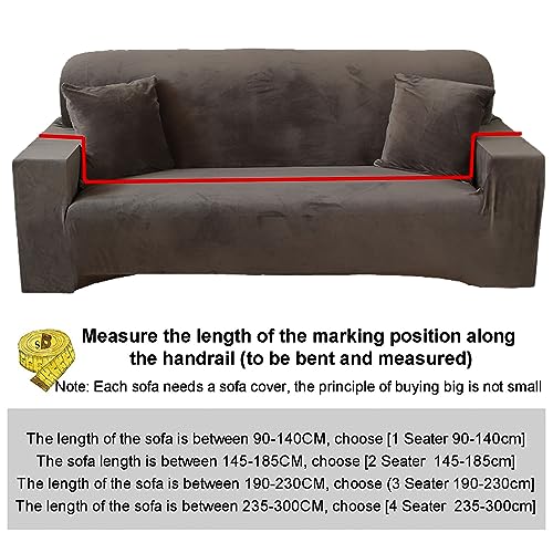 Housse de canapé extensible universelle douce lavable unie - 7
