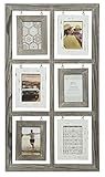 Gallery Solutions 15x28 6 Opening Rustic Homestead Collage Frame