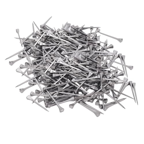 250pcs Horse Shoes, 2.1 Inches E6 Horseshoes Nails, Stainless Steel Horse Shoeing Tools, 2.1" Hoof Horseshoe Tools, Securing Firmly Accessory for Horses Training Equestrian Sports, Horse Race (250)