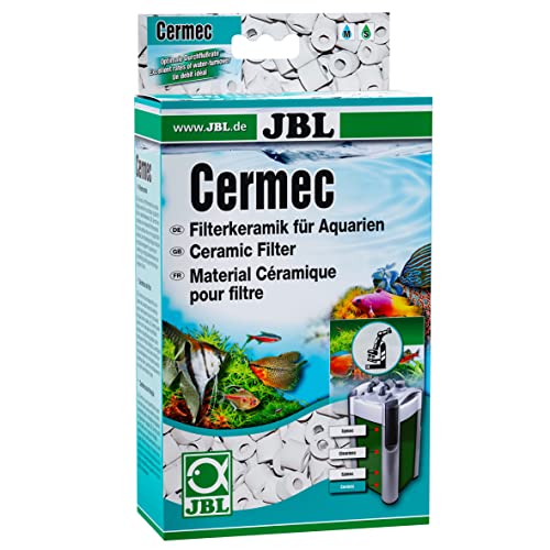 JBL Cermec : Tubes filtrants en céramique pour filtre d'aquarium, Eau douce et eau de mer, 1 litre, 0,75 kg