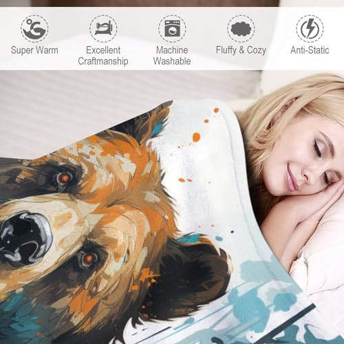 Manta de franela cálida 140x180 cm forro polar suave de sofá 6