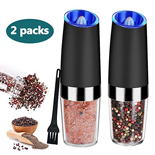 TuoFang Gravity Electric Salt and Pepper Grinder set, Automatic Operation Pepper and Salt