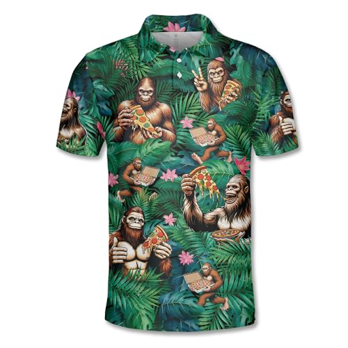 Polo Shirts for Men Golf Polos Mens Polo Shirts Short Sleeve Button Up Shirt Men