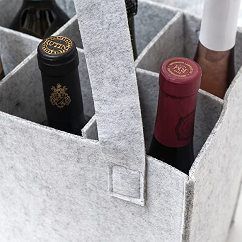 Sacola Para Transportar 6 Garrafas de Vinho Bolsa Carregar Garrafas Em Geral