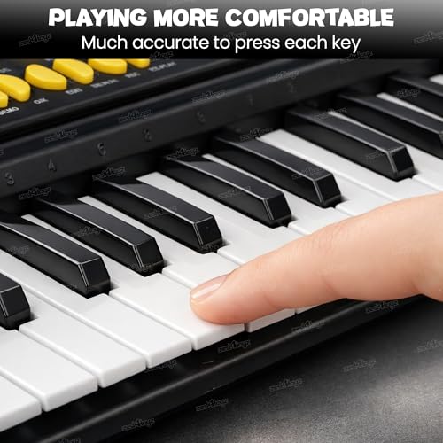 Image of Zest 4 Toyz 37 Key Piano Keyboard for Kids Piano with Mic & Song Recording Musical Instruments for Kids Multi-Function Portable Piano Musical Toys for Boys & Girls - Black