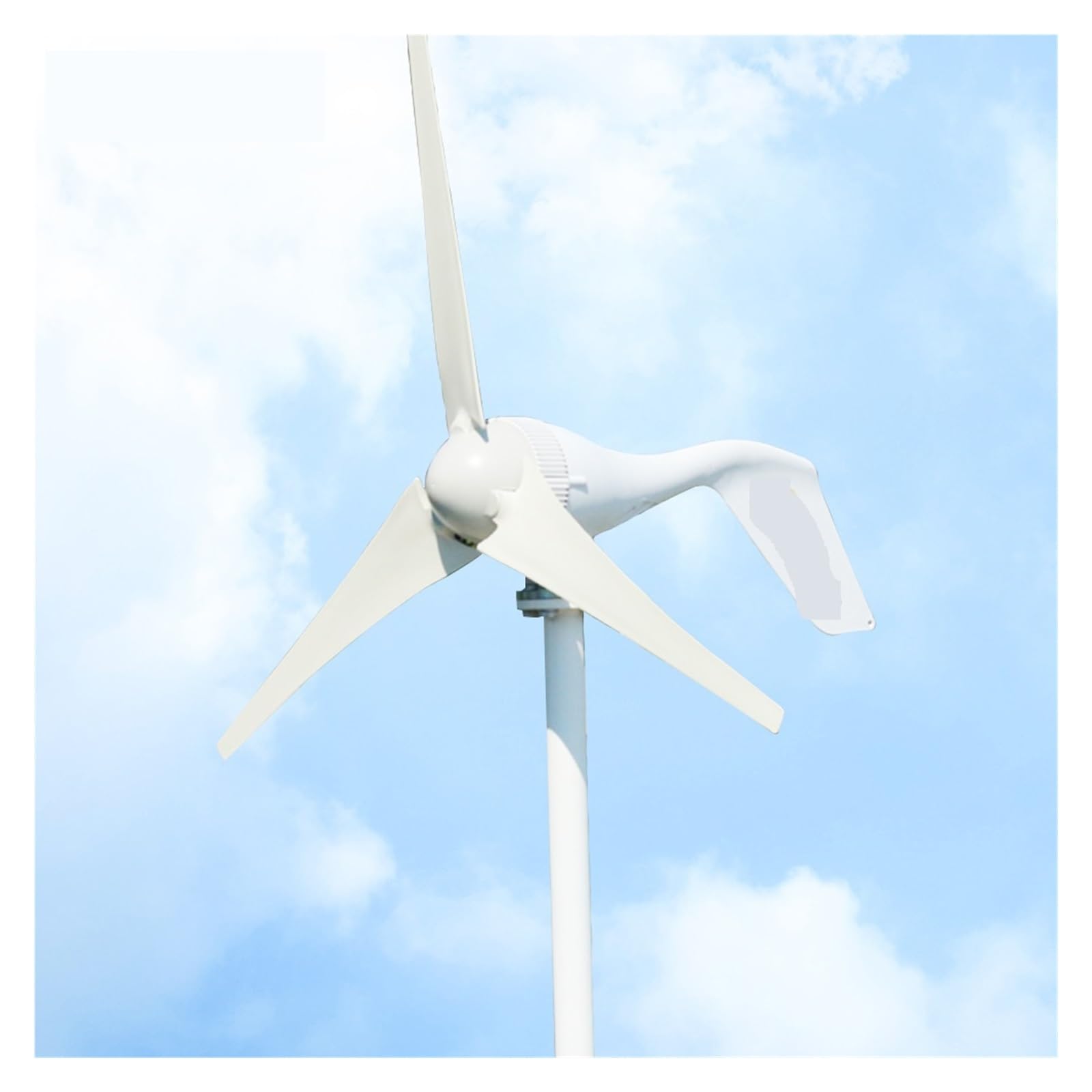 Generador Eólico, Turbina eólica de 12v, 24v, 48v con regulador automático de 12V y 24V, turbina eólica de CA trifásica de arranque de 800w y 1,3 m for el hogar(12V)