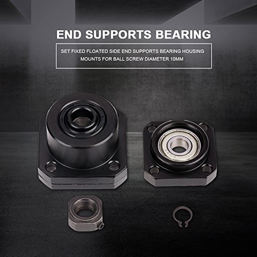 Ruspela Bal Schroef Lager 1 Set Vaste Gezweven Side End Ondersteunt Bearing Behuizing Mounts voor Ball Schroef Diameter… - Image 4