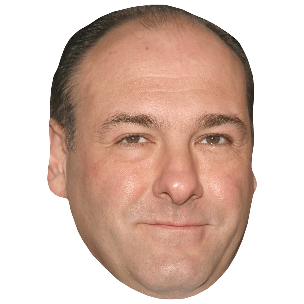 James Gandolfini (Stubble) Celebrity Mask, Flat Card Face, Fancy Dress Mask