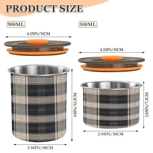 Envase hermético para café de acero inoxidable 17 oz miniatura 3