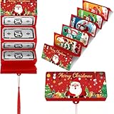 Kaempe Geldgeschenk Weihnachten Geschenkkartenhalter Umschlag, Weihnachtsgeldbörsen und Umschläge für Geldgeschenke Halter DIY Dekorationen Weihnachts-Geld-oder Christmas Cash Gift (10 Fächern)