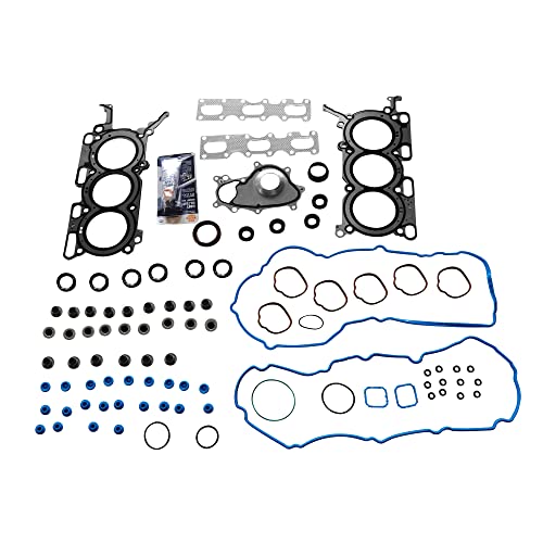 Image of Partsflow Cylinder Head Gasket Set w /Head Bolts For FORD EDGE For FORD POLICE INTERCEPTOR SEDAN For LINCOLN MKS For LINCOLN MKT For LINCOLN MKX For LINCOLN MKZ 3.7L 3726CC 227CID V6 DOHC, (24 VALVE)