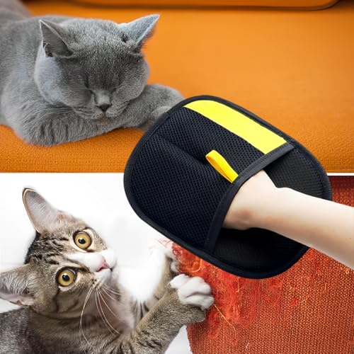 Image of 2025 Upgraded Pet Hair Removal Glove for Cats & Dogs, Pet Grooming Gloves for Cats, Electrostatic Pet Hair Remover, Efficient Pet Hair Removal