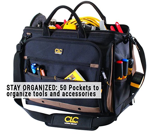 Clc Custom Leathercraft 1539 Multi-Compartment 50 Pocket Tool Bag #TOP5