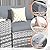Amopatio Patio Furniture Set with Fire Pit Table, 12 Pieces Curved Patio Sectional Couch with Storage Armrest Table and 4 Pillows, Round Fire Pit Conversation Sets with Waterproof Covers (Grey)