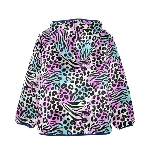 Color Stripe Toddler Fleece Jacket Baby Boys Hooded Zipper Long Sleeve Thick Warm Outerwear 3-10 Years2