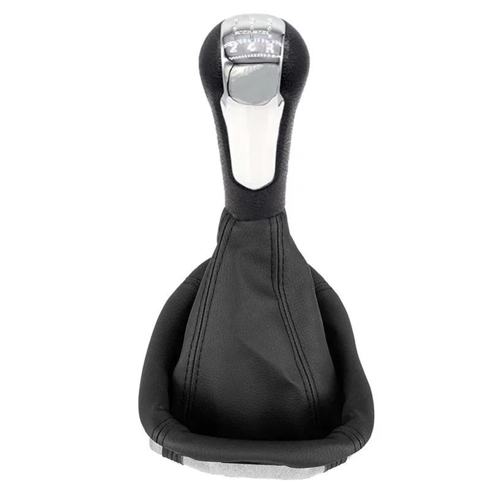 FSOZDBBPL Automotive Parts 5 Speed Manual Gear Shift Knob with Boot Shifter Lever for Chevrolet for Holden for Spark M300 2011-2015(Chrome)