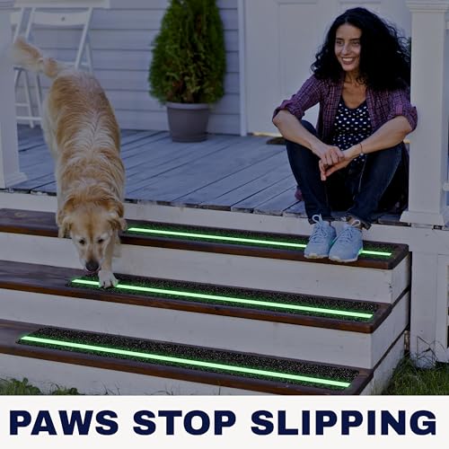 20% Off Outdoor Non-Slip Stair Treads - 12-Pack Glow in Dark