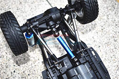 GPM Tirante Sterzo In Acciaio A Molla Per Tamiya CC01 – Set Da 2 Pezzi, Colore Nero, Aggiornamento RC - 4