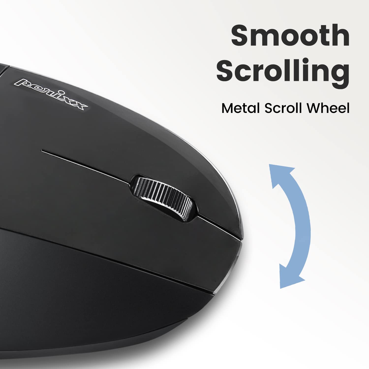 Perixx PERIDUO-813B US, bezprzewodowa, ergonomiczna, kompaktowa klawiatura i mysz pionowa, zestaw z 6-przyciskową ergonomiczną myszką pionową - czarna - angielski USA