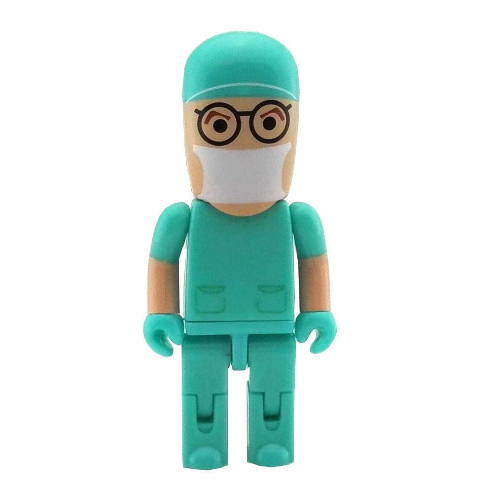 Ab Sab Marketing Chrome Plated Keychain Keyring (Doctor Pendrive), USB 2.0, 16 GB-image-2