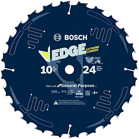 BOSCH DCB1024 10 In. 24 Tooth Daredevil Table and Miter Saw Blade Cover