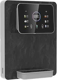 Hot Mains Fed Water Dispenser with Child Lock - Instant Hot Water Purifier for Office & Commercial Use - Touch Screen, Black