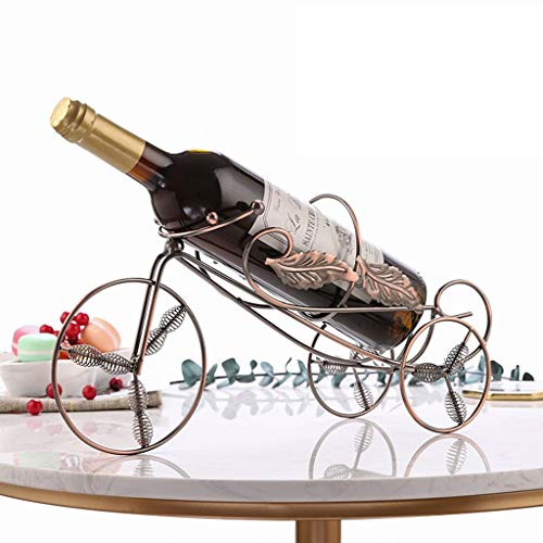 Soporte de vino de mesa para 8 botellas de madera y cuero miniatura 1