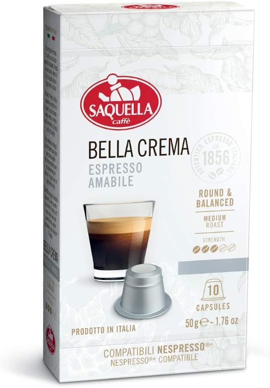 Saquella Bar It Espresso Bella Crema 10 Capsules