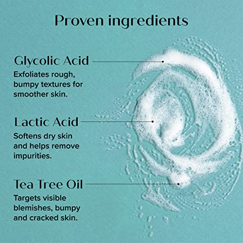 Medix 5.5 Body Scrub Skin Care Glycolic Acid Exfoliating Body Cleanser Kp Bump Eraser | Aha + Lactic Acid Anti Aging All Skin Type Wash | Keratosis Pilaris & Acne | Foaming Body & Face Wash, 15 Fl Oz #TOP2