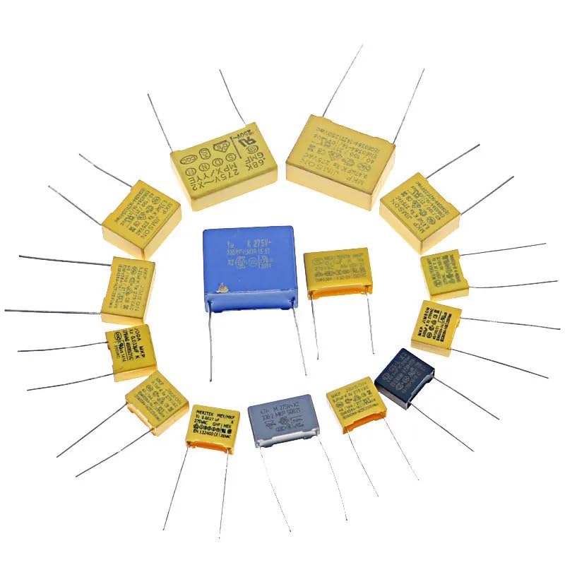 Kit Assortito di condensatori da 150 Pezzi, 150 valori x 10 Pezzi X2 275 V CA, 0,022 uF - 0,68 uF, Set di condensatori Fai da Te in Pellicola di Polipropilene