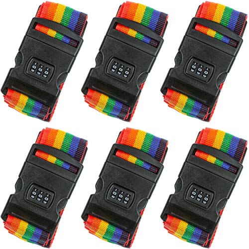 MABAMAHO Regenbogen Koffergurt 180 x 5 cm Cover