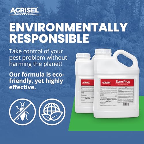 Image of Agrisel Zone Plus Insect & Pest Control, Eco-Friendly, 128 Ounce | Broad Spectrum, for Indoor & Outdoor, Effective Against 100 Pests