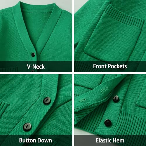 LittleSpring Boys Sweater Cardigan V-Neck Button Down Knit3