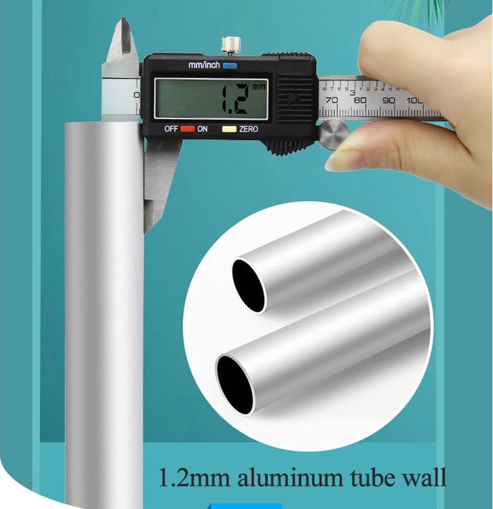 1 par de muletas ortopédicas, muletas de antebrazo con puño Abierto, muletas canadienses, bastón Plegable de Aluminio Ajustable, para Altura 166-196 cm, Carga 150 kg, Negro