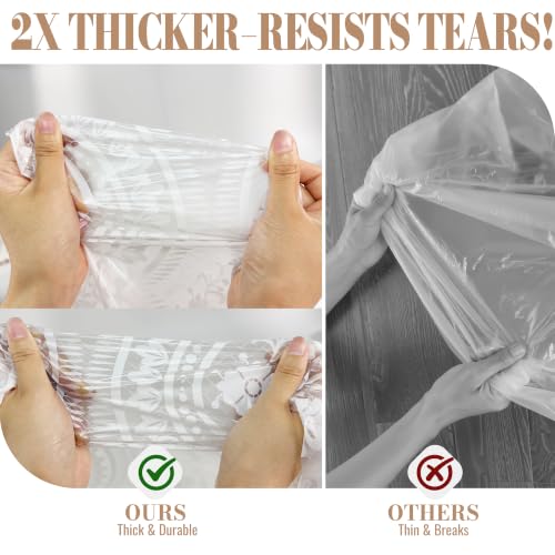 Image of Disposable Tablecloth Roll, 54 x 300Ft Lace Plastic Table Cloth