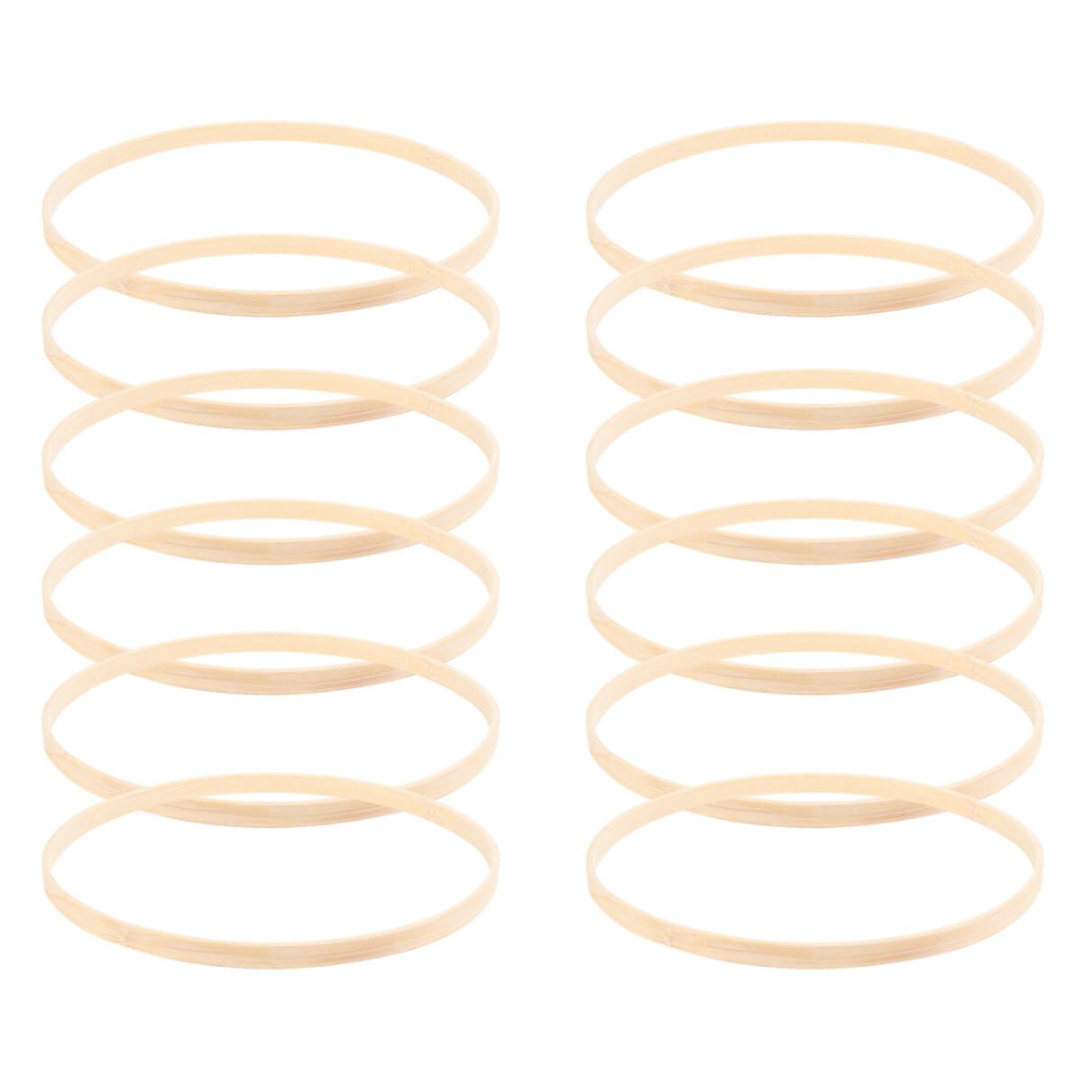 Lot De 4 Cadres Couronne En Bois Rond 12 Pouces - Cerceaux Artisanat Avec Trous Pour Décoration Florale Macramé