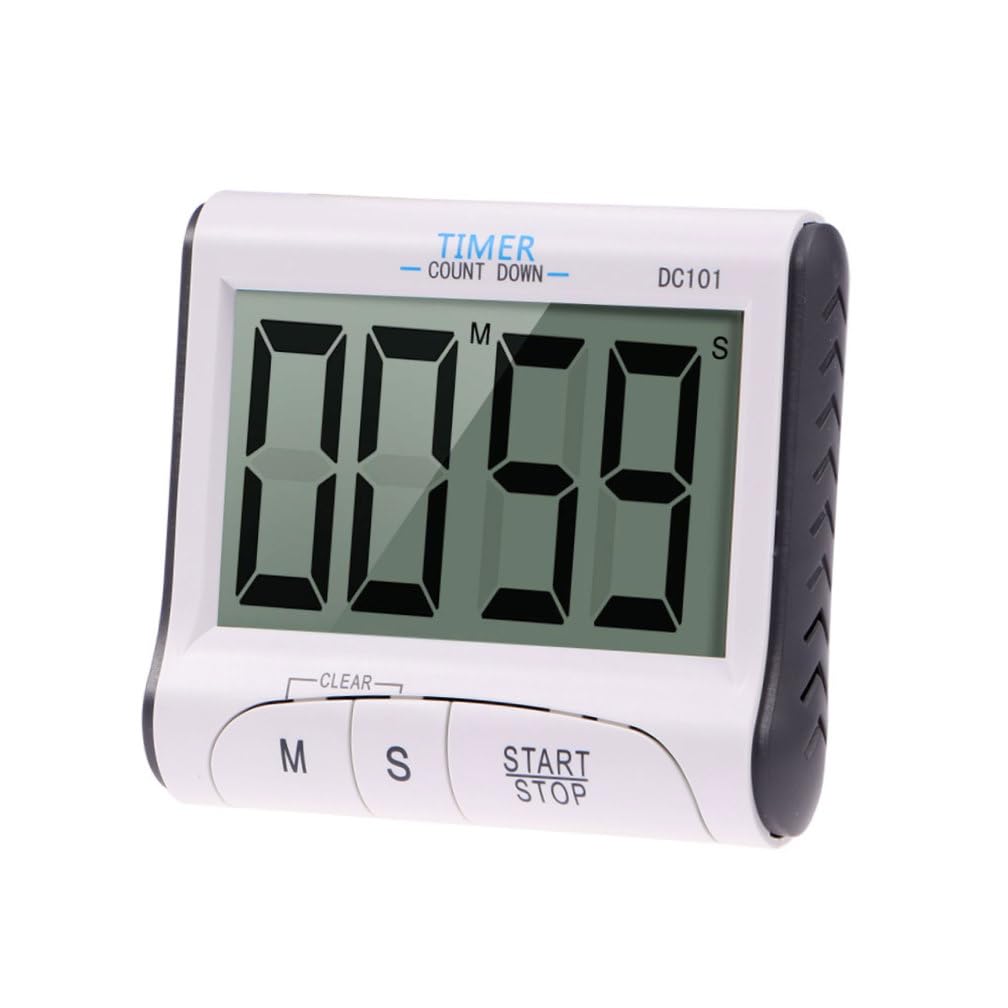 TOPBATHY 3stücke Küchentimer Mit Großem LCD-Display Und Alarm Für Kochzeiten Spiele Und Aktivitäten Countdown Und Alarmfunktion Batteriebetrieben