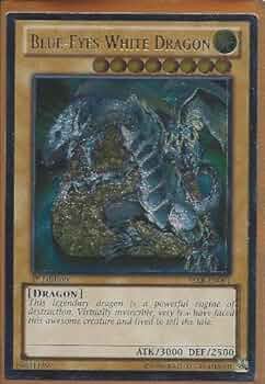 YU-GI-OH! 遊戯王 Blue-Eyes White Dragon！ Amazon.com: Blue-Eyes White Dragon - LCKC-EN001 - (Version 3