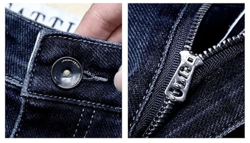 Mnjyihy Men's Fall Slim Fit Jeans Stretch Skinny Work Business Casual Straight Denim Pants2