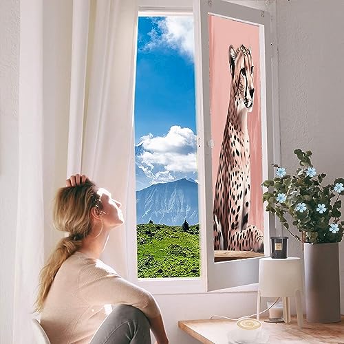 Vinilo para ventana Diseño Leopardo 23.6x35.4 pulg miniatura 5