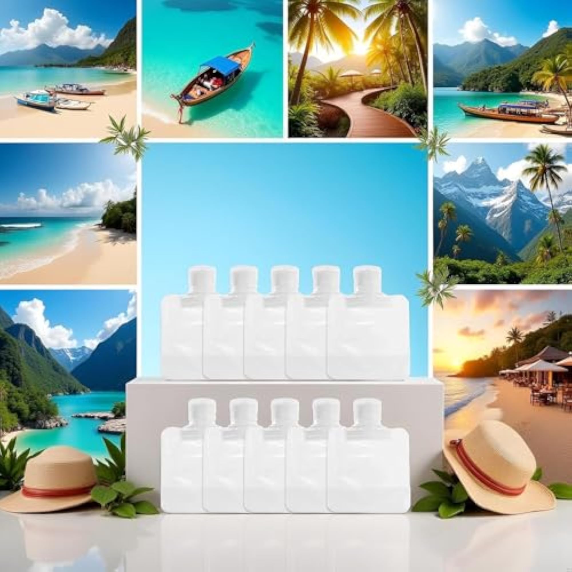 Travel Bottle Set of 20, Refillable Containers
