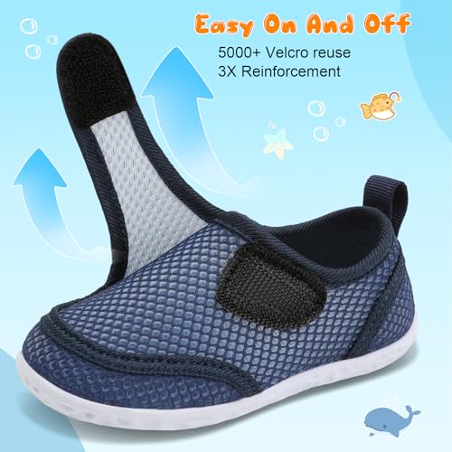 FEETCITY Toddler Water Shoes Boys Girls Swim Shoes Quick Dry Kids Aqua Socks Barefoot for Beach Swimming Pool4
